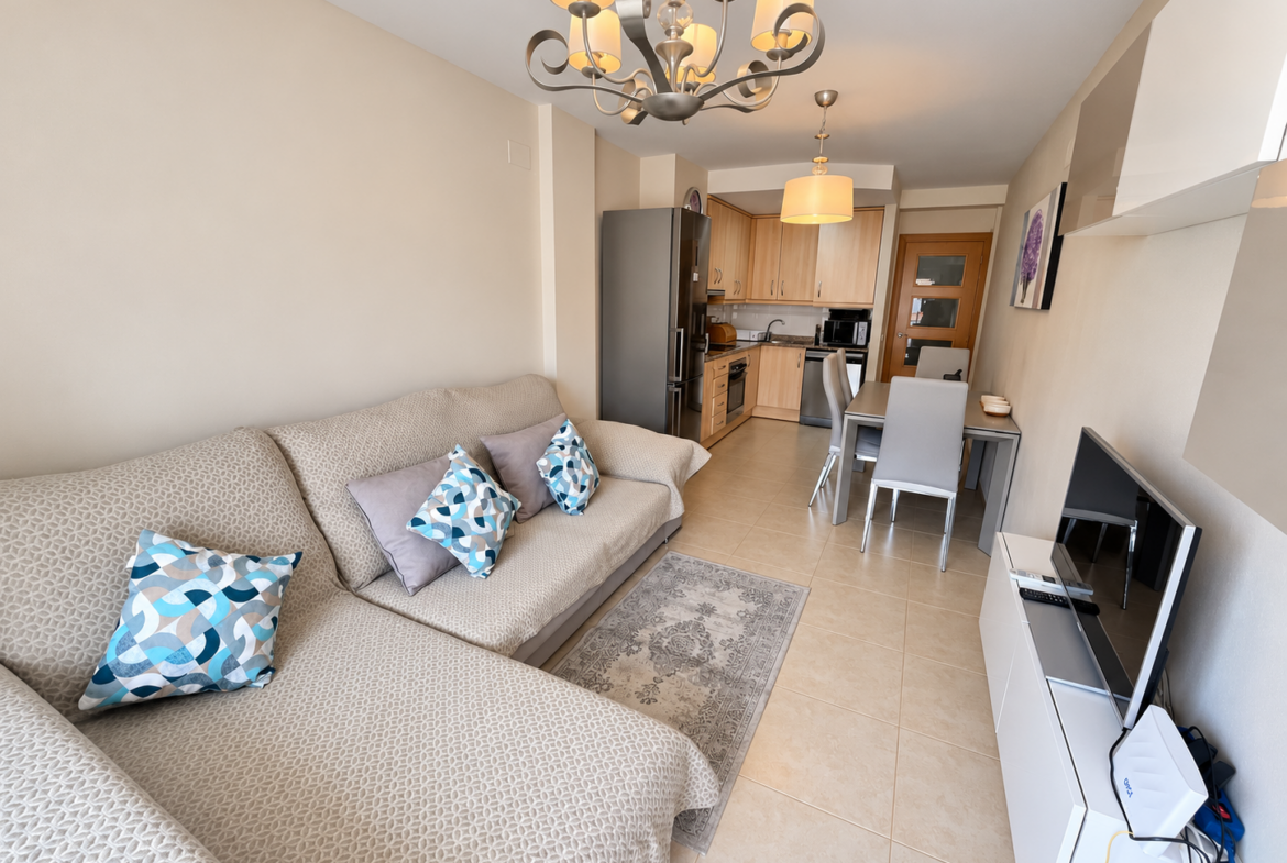 1214- Exclusivo piso de 2 dormitorios con parking y vistas a la montaña en Llandells (Peñíscola)