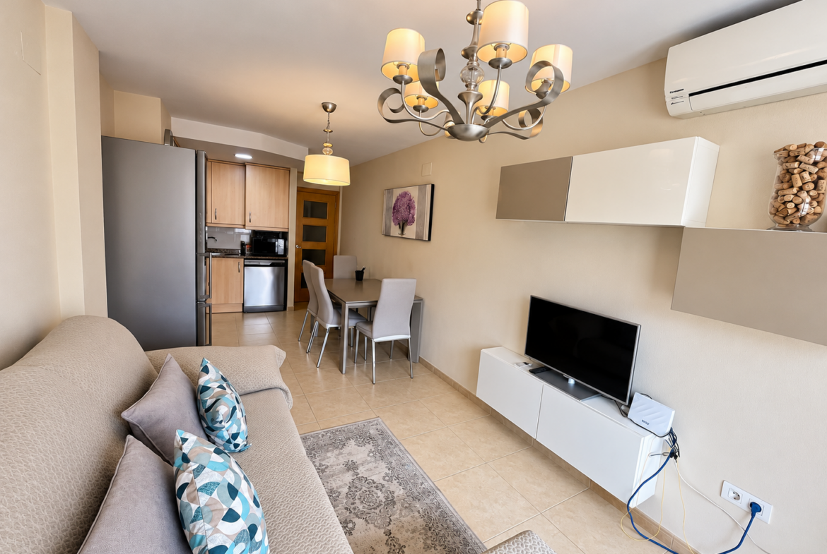 1214- Exclusivo piso de 2 dormitorios con parking y vistas a la montaña en Llandells (Peñíscola)